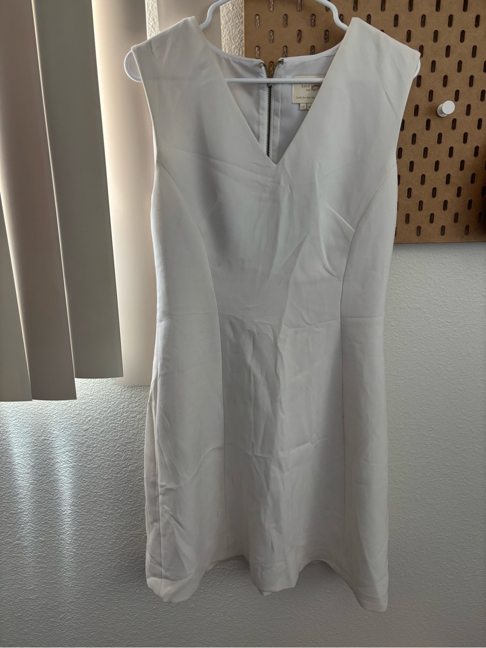 kate spade Cream V-Neck Midi Sheath Dress